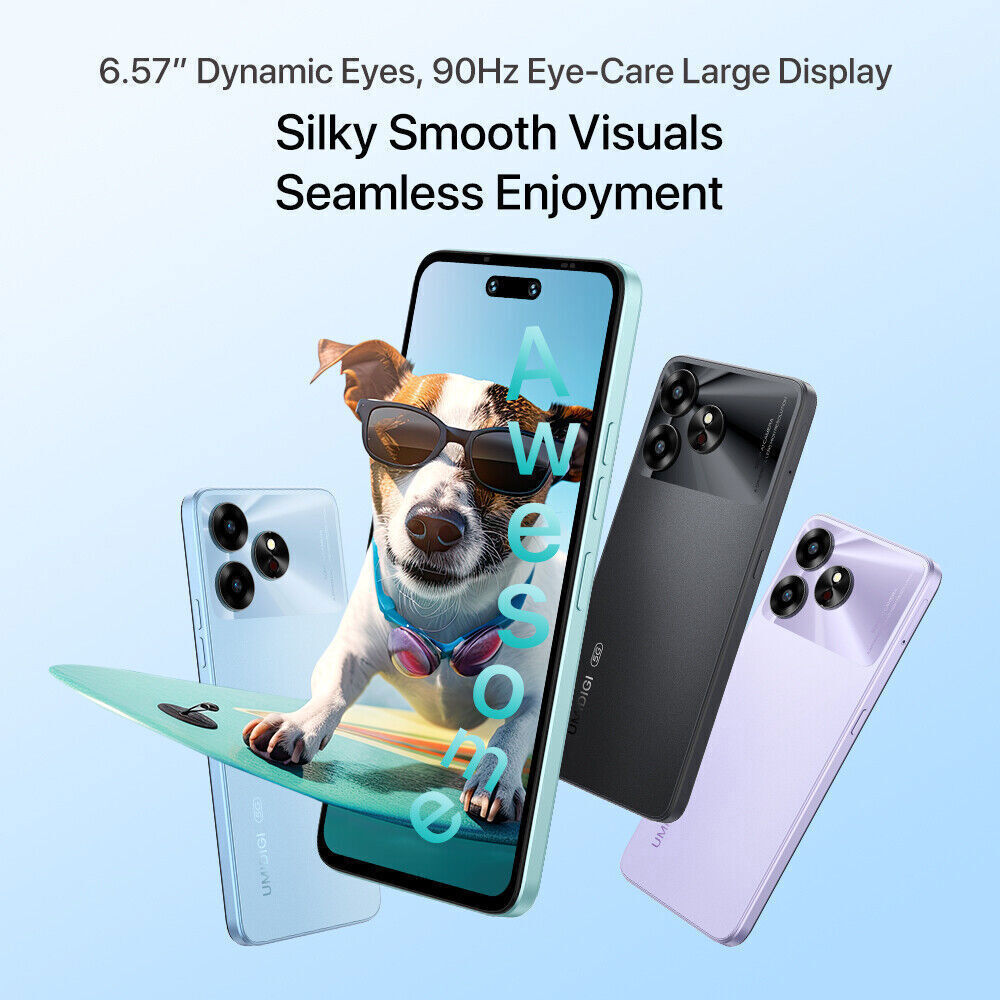 UMIDIGI G6 5G 6GB+6GB 128GB NFC 6.57″ Dual SIM Android Unlocked New Smartphone