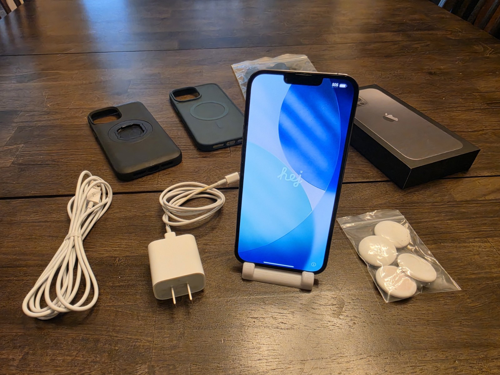 Apple iPhone 13 Pro Max 128GB Graphite Factory Unlocked MLKL3LL/A A2484 – EXTRAS