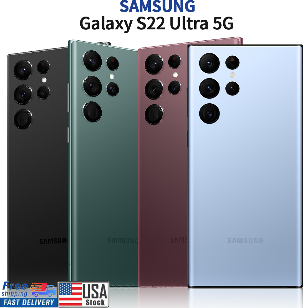 NEW Samsung Galaxy S22 Ultra 5G SM-S908U 128GB/256GB/512GB Factory Unlocked