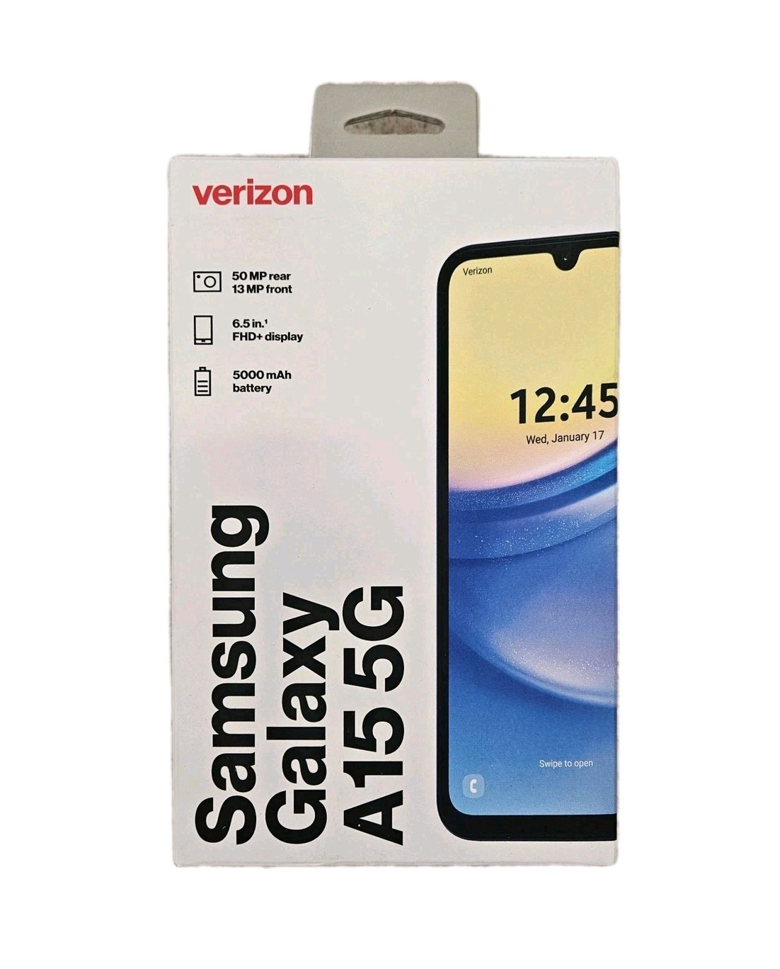@ Verizon Samsung Galaxy A15 5G 4GB/64GB Prepaid Black Smart Phone SM-A156U 🔒🆕