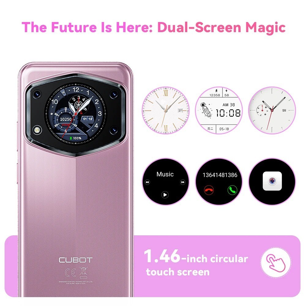 Cubot A30, Android 14 Smartphone , 16GB (6GB+10GB Extend) RAM+128GB ROM, 90Hz 6