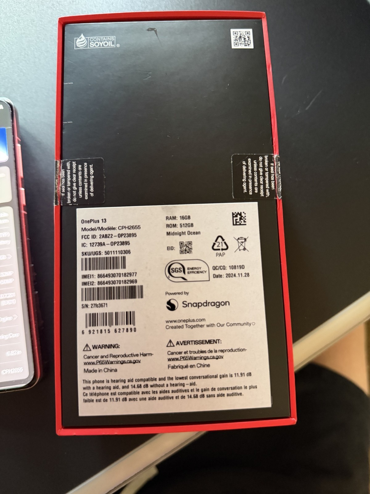 OnePlus 13 CPH2655 2025 Unlocked 6.82″ 512GB 50MP A condition – READ