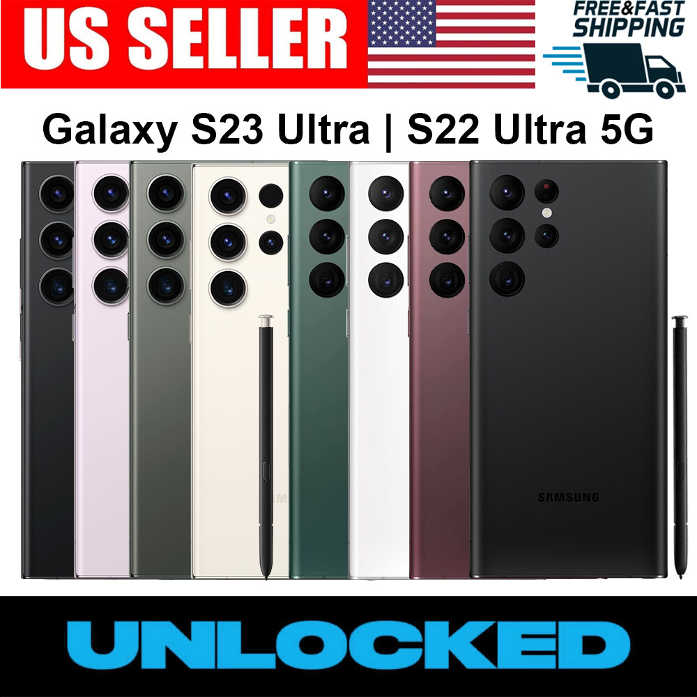❗NEW Samsung Galaxy S23 Ultra /S22 Ultra /S22+/S22 5G SM-S918U SM-S908U Unlocked