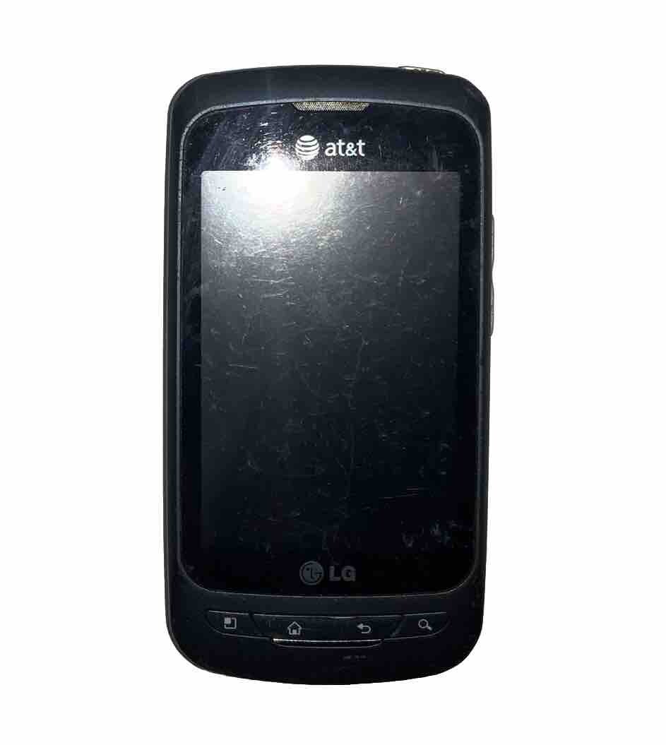 H20 Wireless At&t Cricket Black Go Phone LG Phoenix LG-P505 Cell Phone 7545