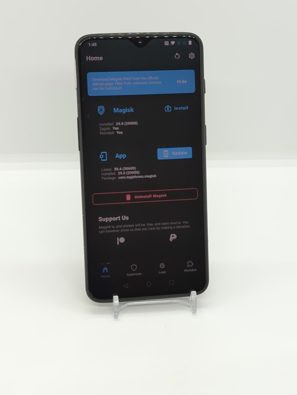 OnePlus 6T 128GB Android 11 Magisk Rooted LSPosed Smartphone A6013 8GB RAM