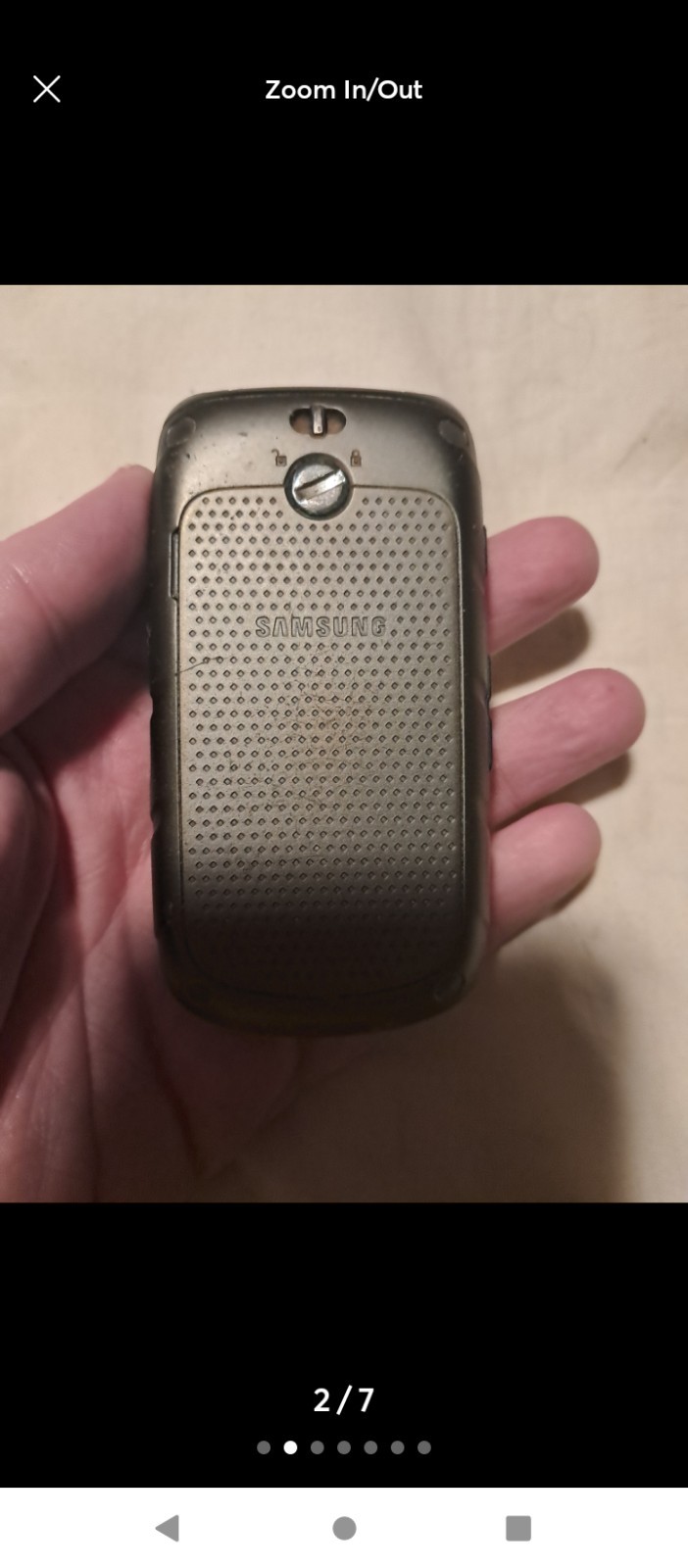 Samsung Flip Phone AT&T Black 2.0-4.9MP Camera Micro USB DCS 1800
