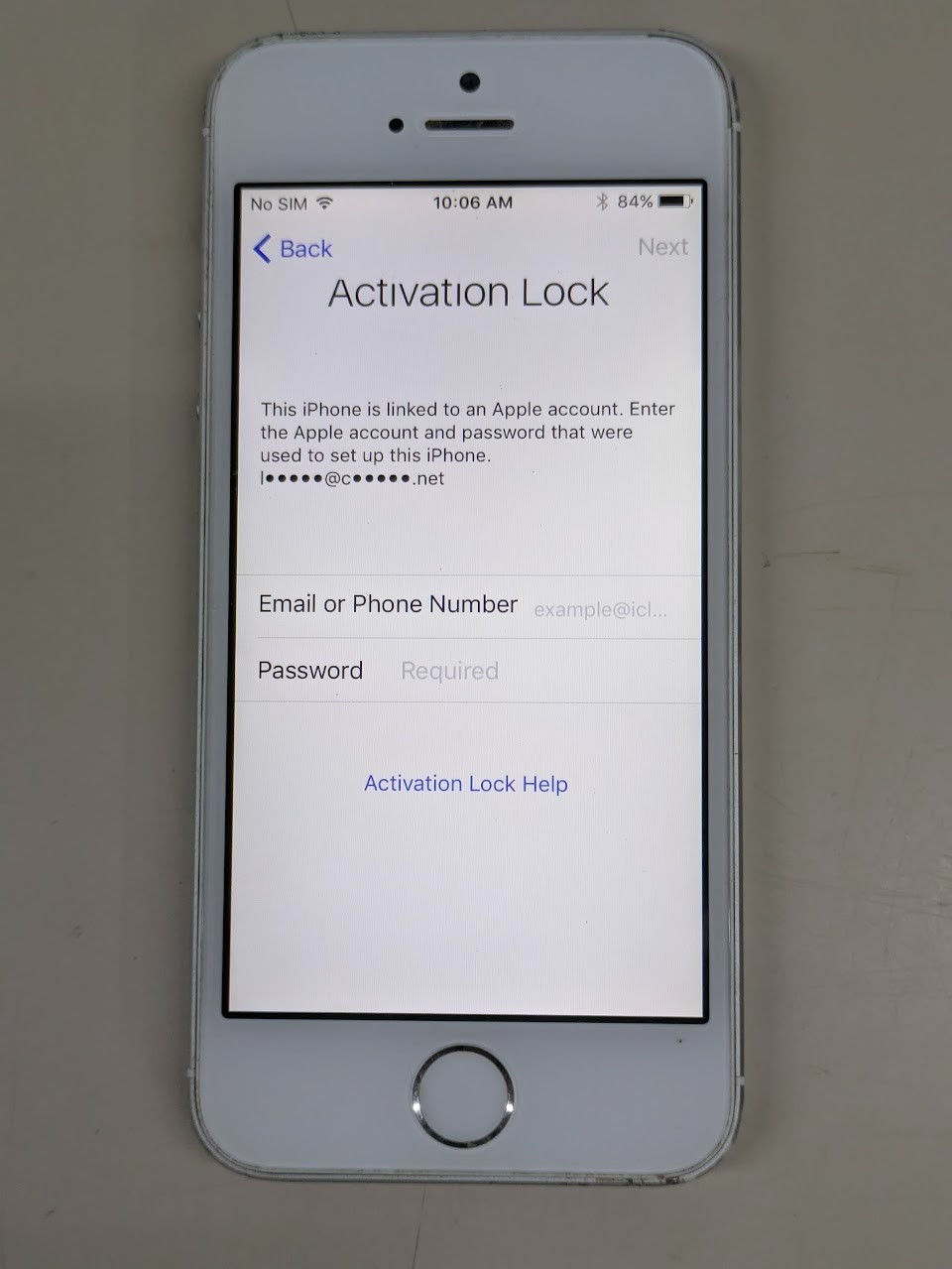 Apple iPhone 5s Model A1533 Untested For Parts Or Repair