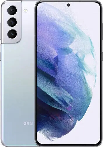 Samsung Galaxy S21+ 5G SM-G996U Unlocked 128GB Phantom Silver B Heavy Burn