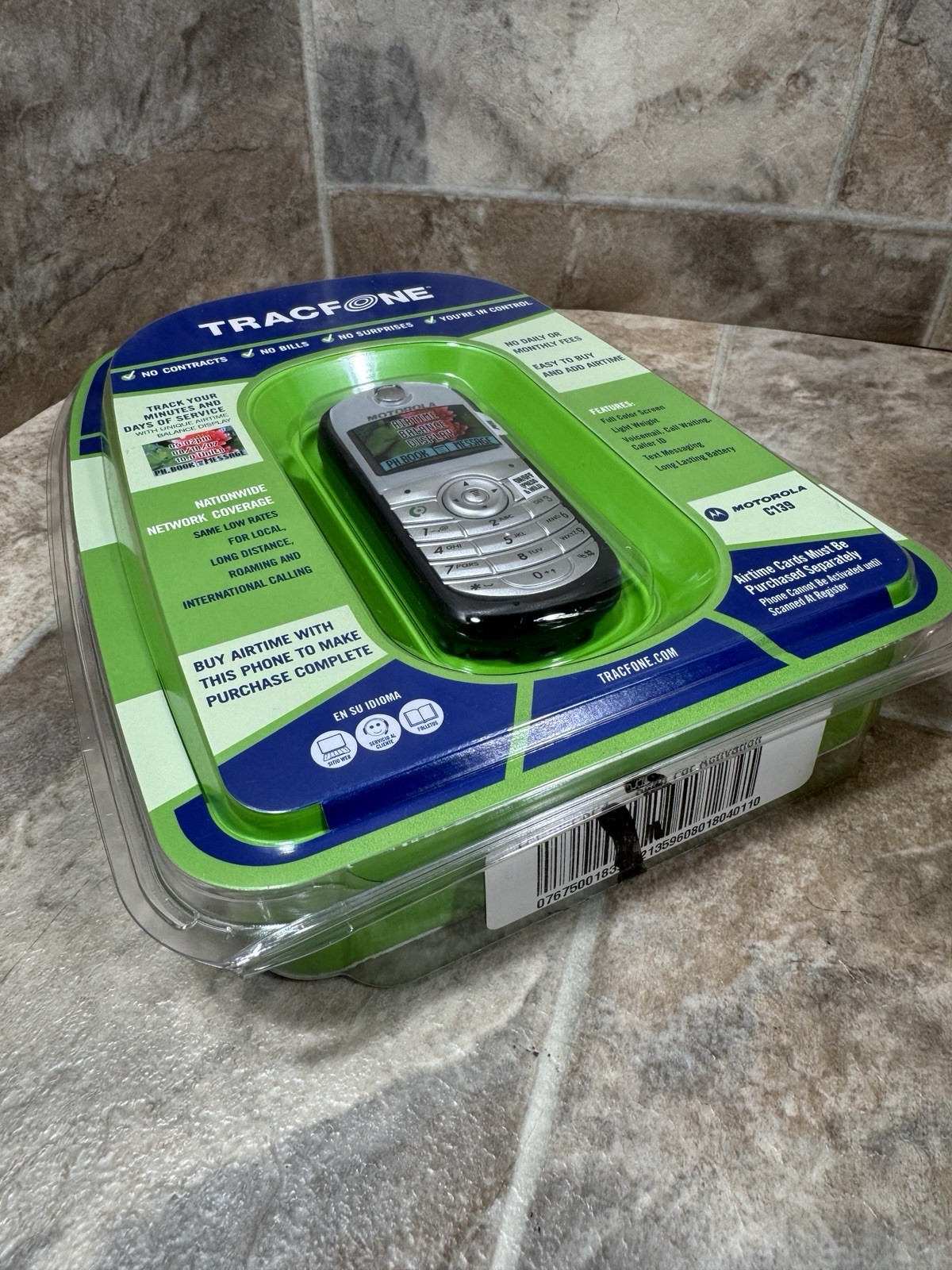 Tracfone Motorola C139 Prepaid Mobile Cell Phone Wireless NEW, Seniors, Children