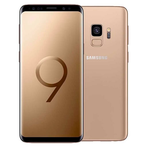 Samsung Galaxy S9 SM-G960U1 Unlocked 64GB Sunrise Gold A Extreme Burn