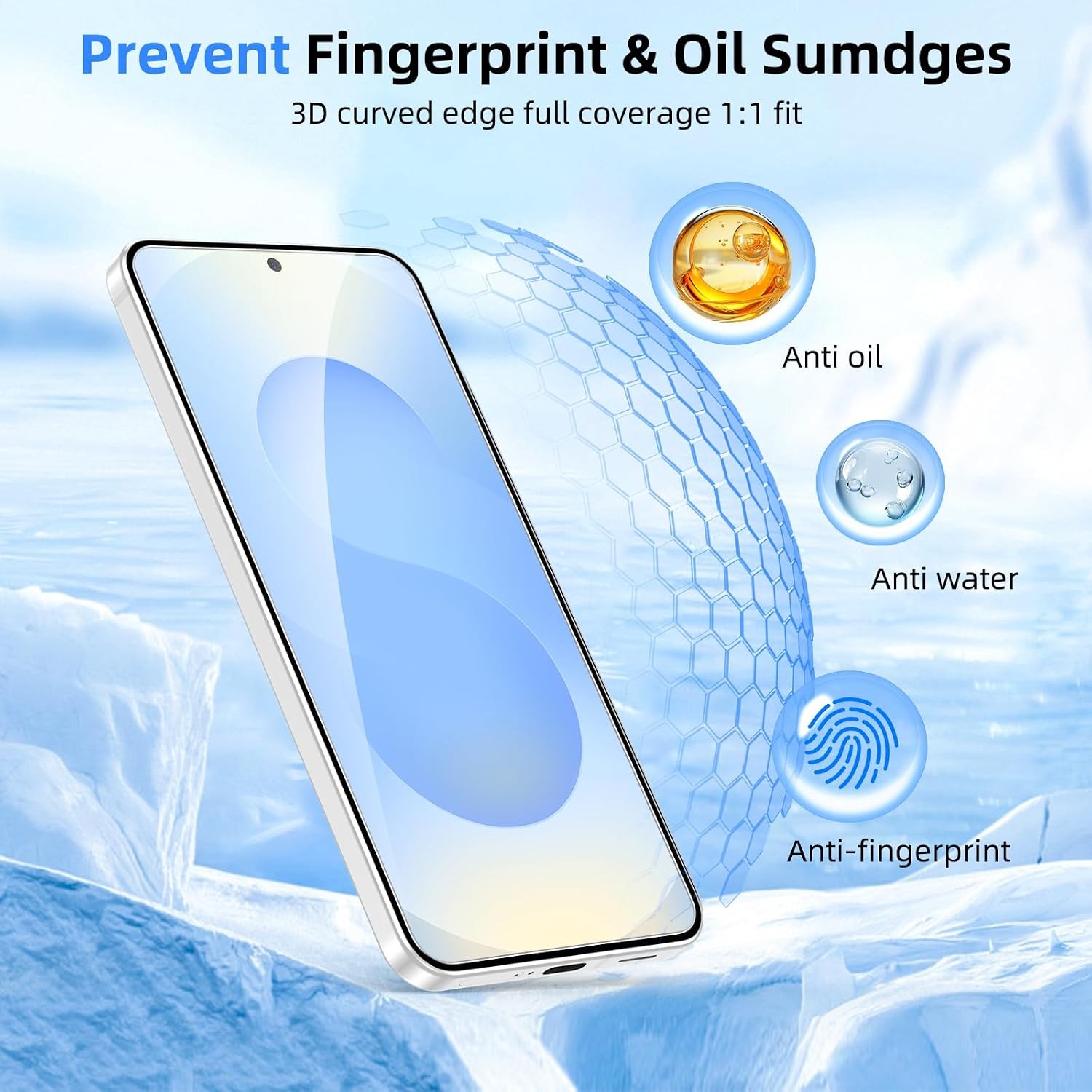 2+2 Pack of HD Clear Screen & Camera Lens Protectors for Samsung Galaxy S25 FE
