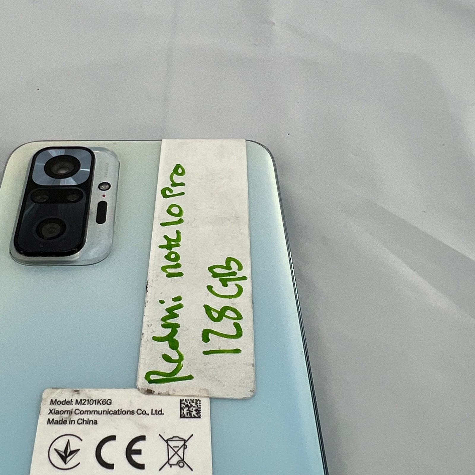 Xiaomi Redmi Note 10 Pro 128GB Glacier Blue Factory Unlocked M2101K6G