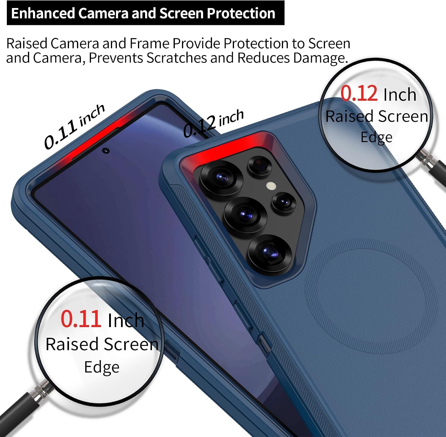 For Samsung Galaxy S25 Ultra Case, Heavy Duty Belt Clip Holster Kickstand