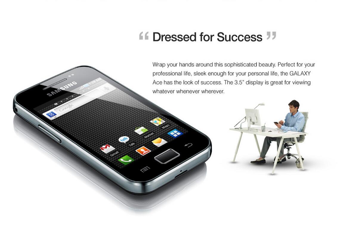 Samsung GALAXY Ace S5830 5.0MP 3.5″ Android Original Mobile Phone GPS Wi-Fi