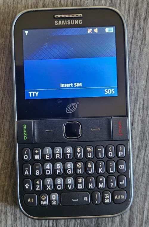 Samsung SGH‑S390G TracFone QWERTY Cell Phone – Tested & Working, Needs Sim Card!