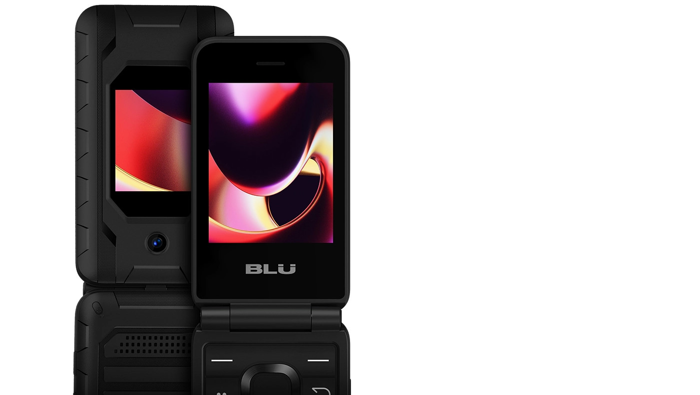 BLU Flex 4G LTE 8GB Basic Mini Compact Flip Phone Tracfone GSM Unlocked (Black)