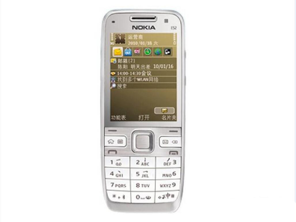 Nokia E52 Mobile Phone Bluetooth WIFI GPS 3G HSDPA 900 / 2100 Cell Phone