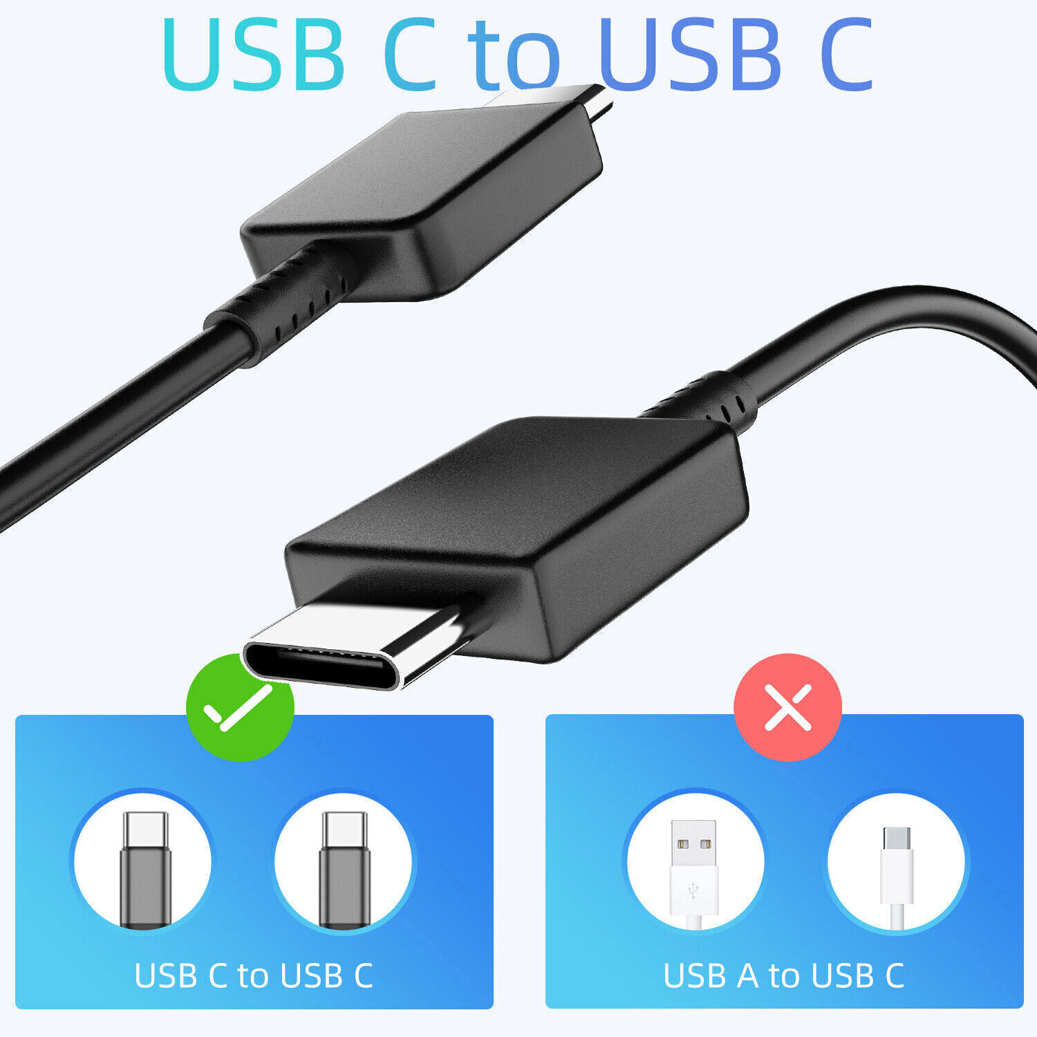 65W Type C Super Fast Wall PD Charger+ Cable For Samsung Galaxy S24 S23 S22 NOTE