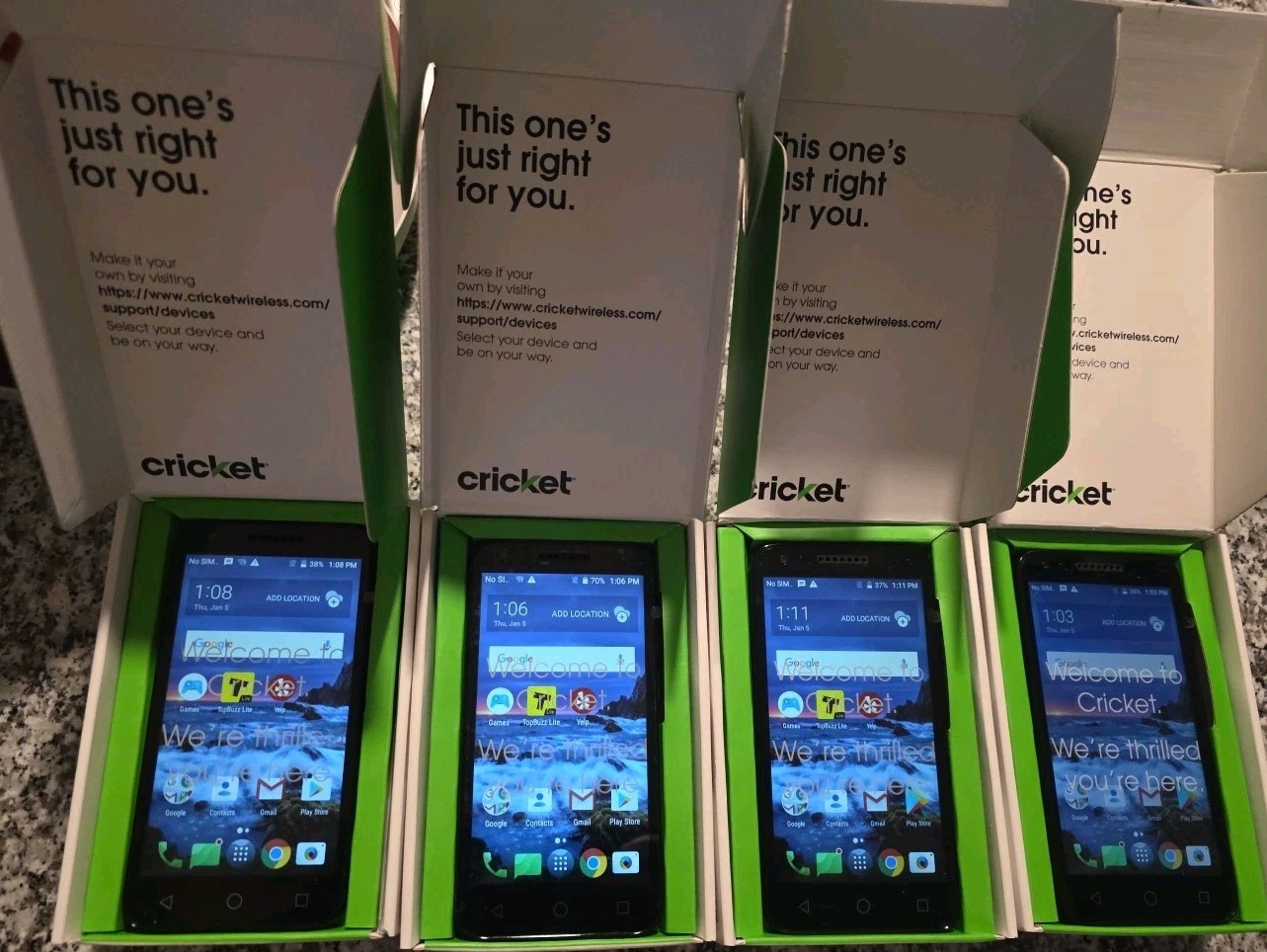 Alcatel Verso, 5044C, 16GB, Cricket, LTE, Android, Prepaid, Each Sold Separate,