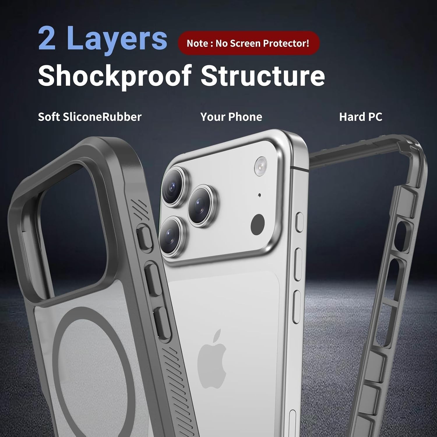 Magnetic for iPhone 17 Pro Max Case, Military Grade Drop Protection, Heavy Duty