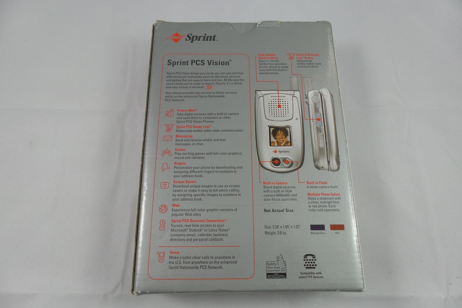 Sanyo PM-8200 Sprint Dual-Band Tri-Mode PCS CellPhone Camera Silver (PM8200KITS)