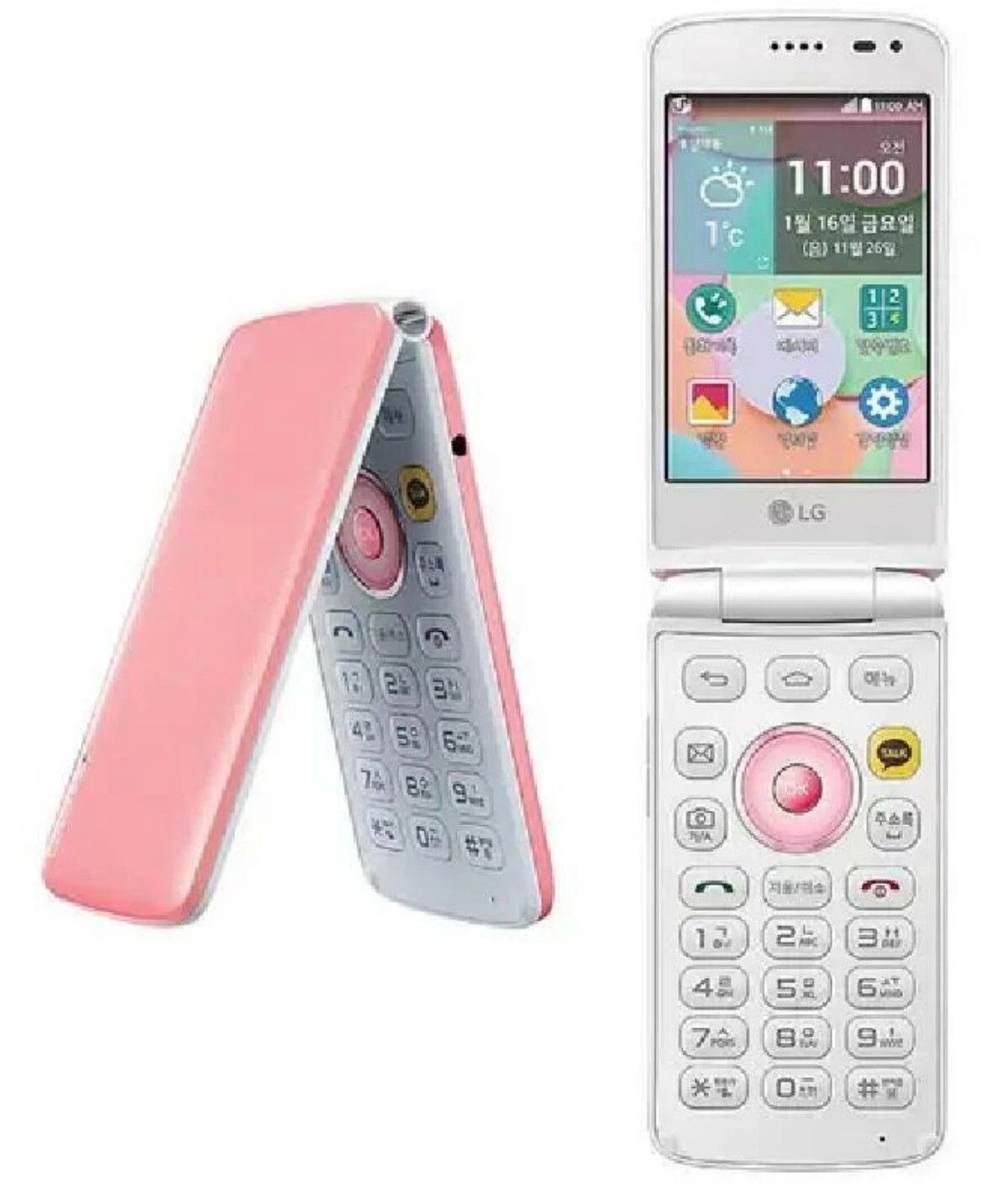 LG Ice Cream Smart F440L 8GB 4G Flip LTE Unlocked QuadCore Android Smartphone
