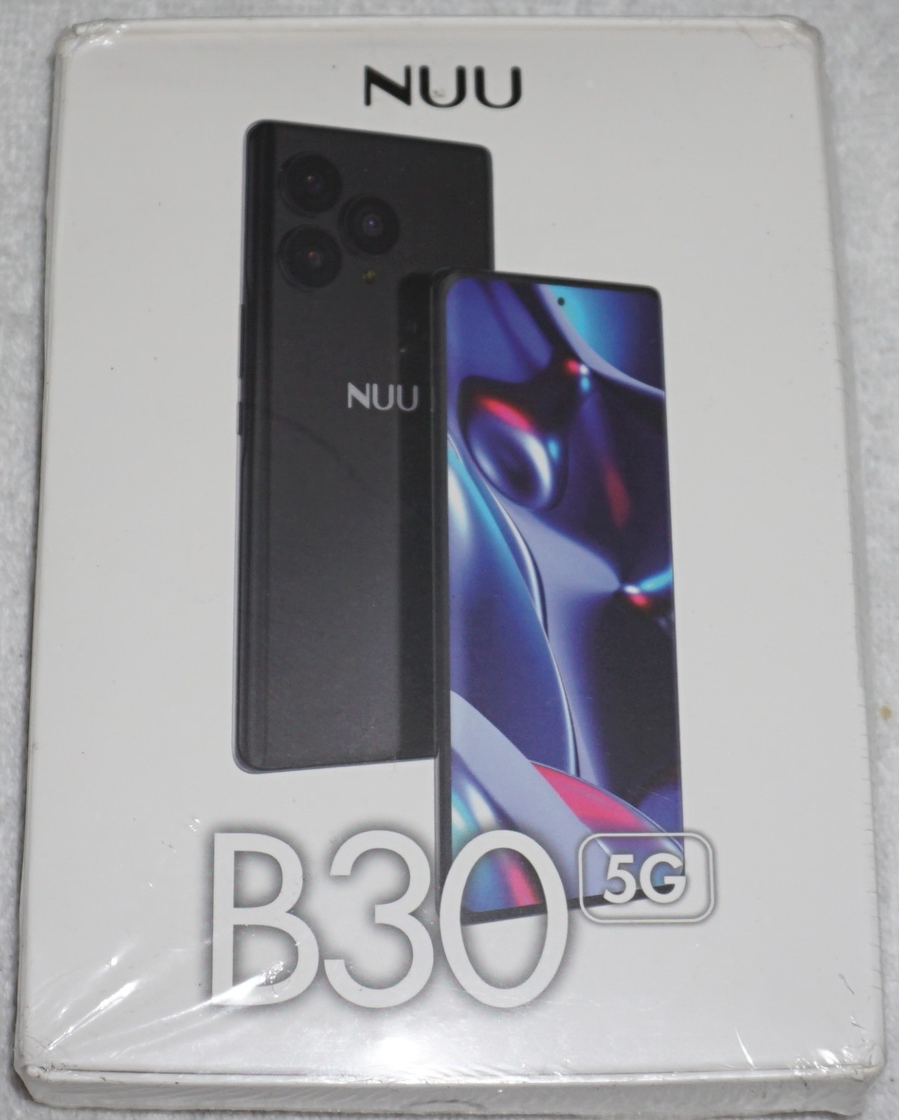 NUU B30 5G GSM Unlocked 8GB RAM 256GB 64MP 6.7″ Black Android Smartphone NEW