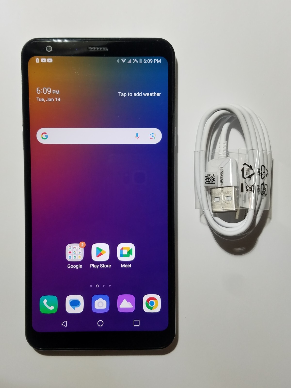 LG Stylo 5X LMQ720TS 32GB Silver Boost Mobile Prepaid Android Smart Cell Phone