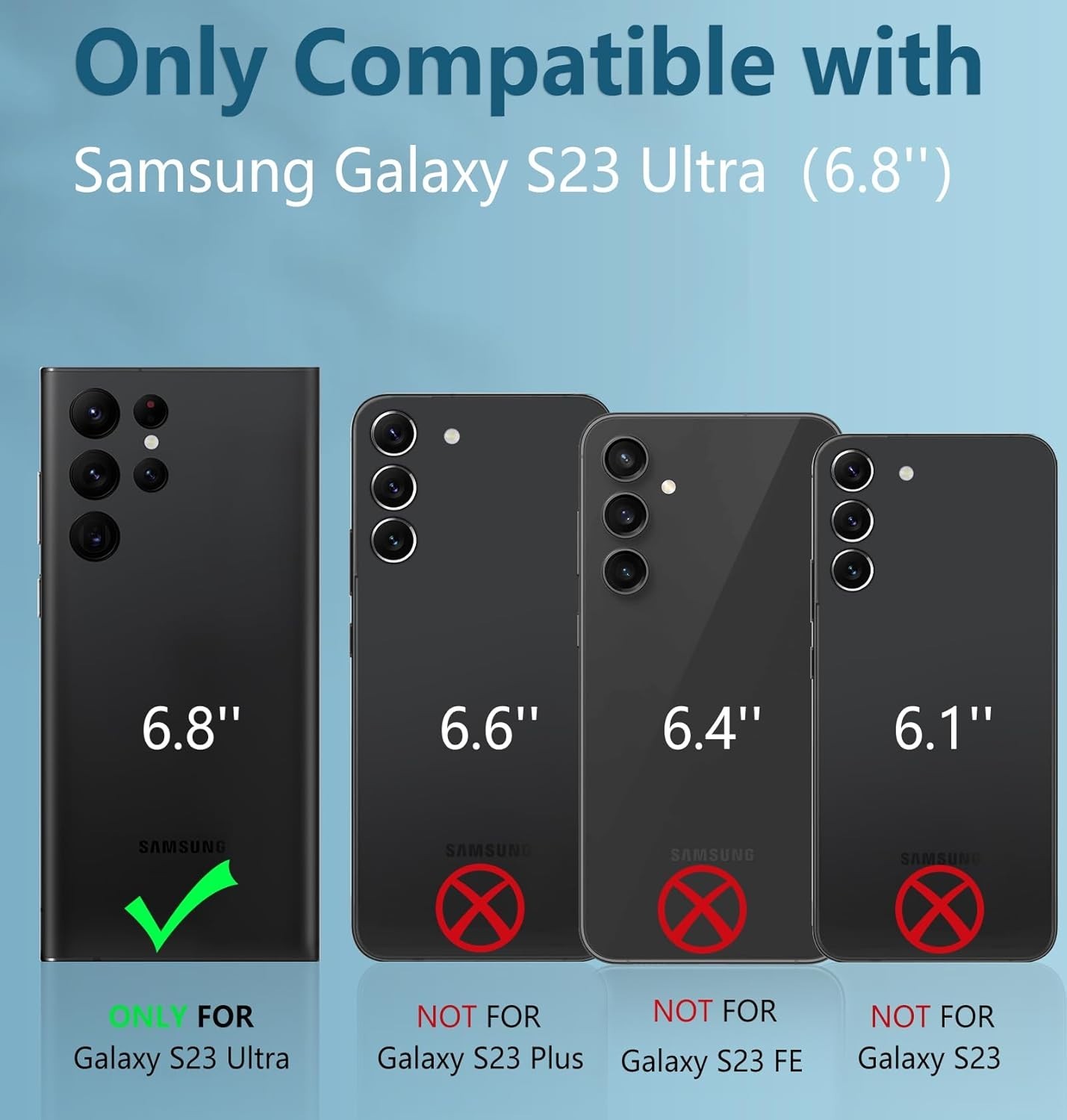 Samsung Galaxy S23-Ultra Case: Military Grade Drop Proof Protection Mobile Cover