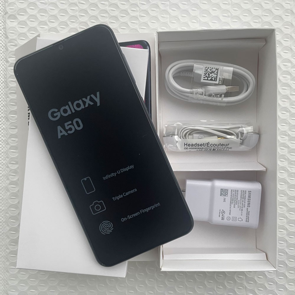 Samsung Galaxy A50 SM-A505F/DS Dual SIM 4GB+128GB ROM -New Sealed Blue Unlocked