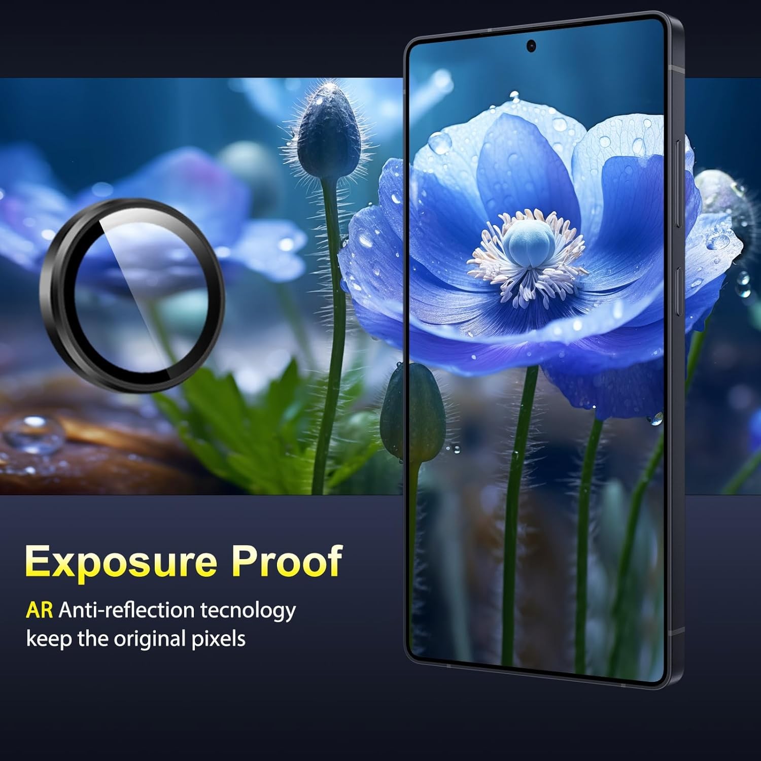 1 Set Camera Lens Screen Protector for Samsung Galaxy S25 Ultra, Black