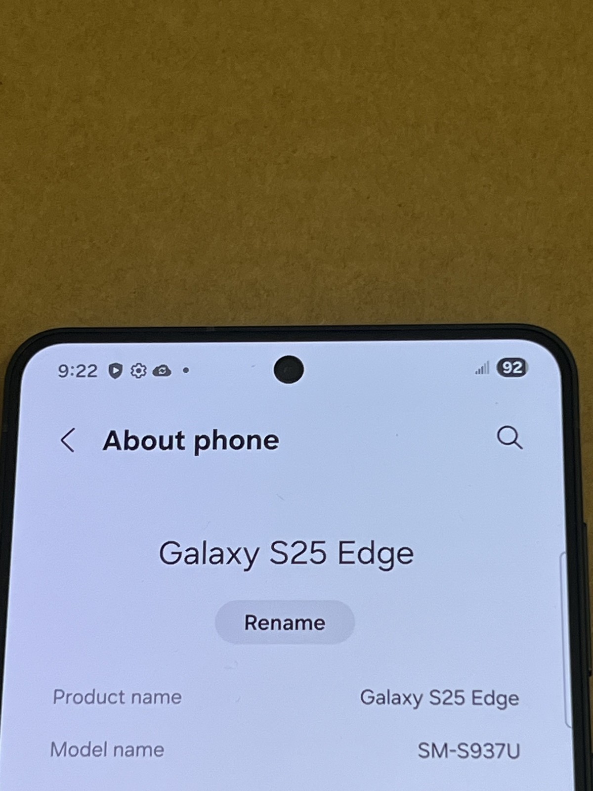 Samsung Galaxy S25 Edge SM-S937U – 256 GB – Titanium Jetblack (Unlocked) – GREAT
