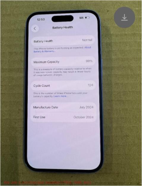 Apple iPhone 16 (128GB) – Ultramarine SEE DETAILS UNKNOWN CARRIER
