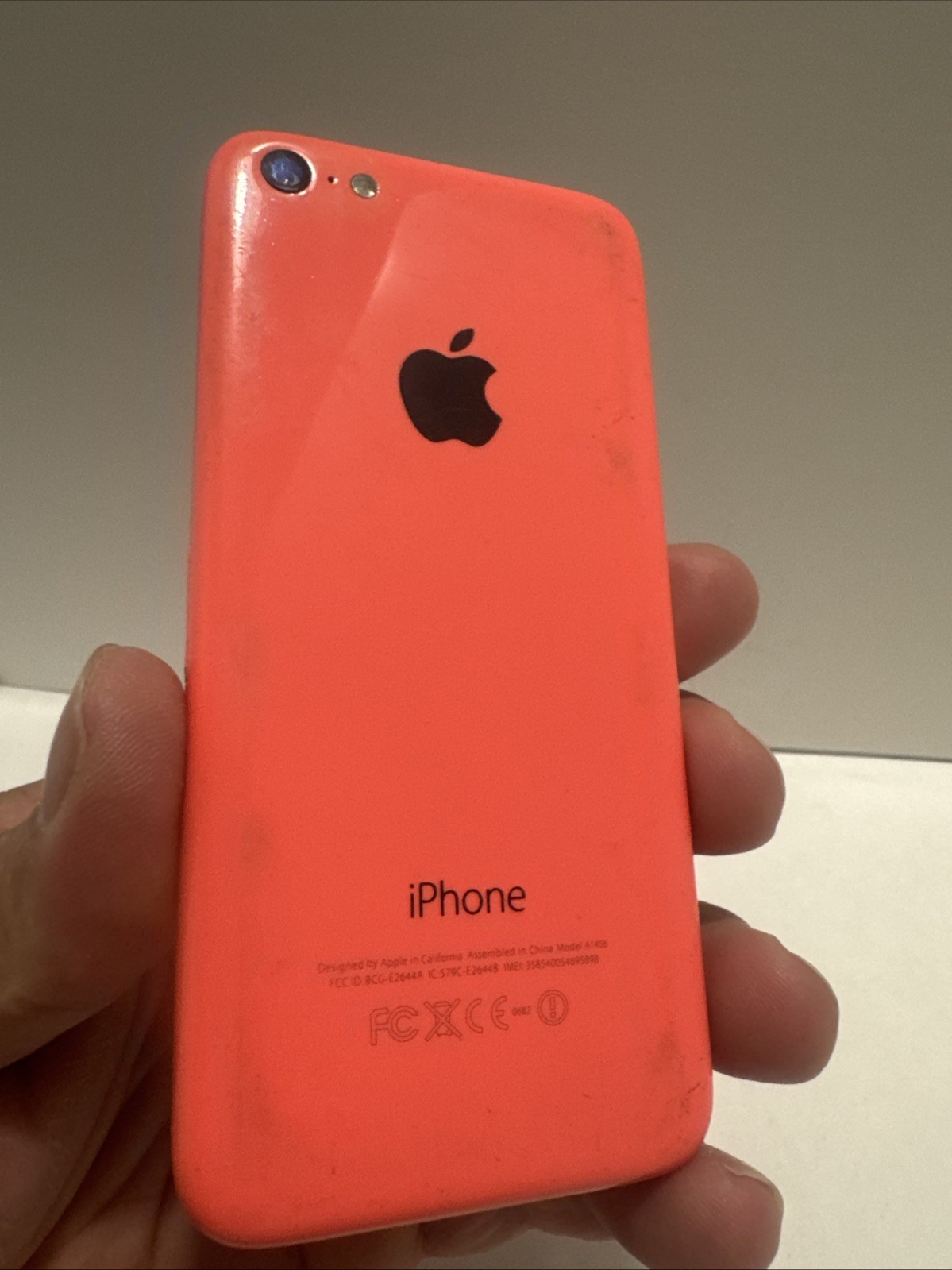 Apple Pink iPhone A 1456 Touch Screen Problem FOR PARTS OR REPAIR