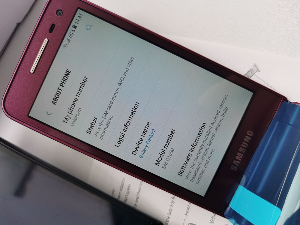 Original Samsung Galaxy Folder 2 G1650 Dual SIM Unlocked 2GB+16GB Red Phone A+
