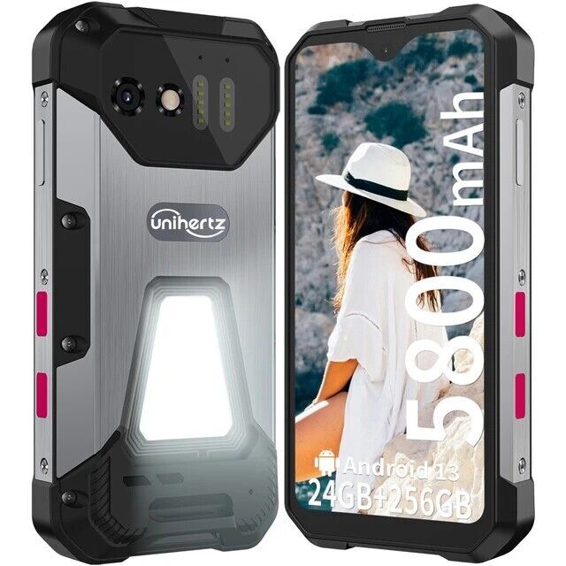 Unihertz 8849 Tank Mini Rugged Small Phone 4.3″ 24GB+256GB 100MP Helio G99 IP68