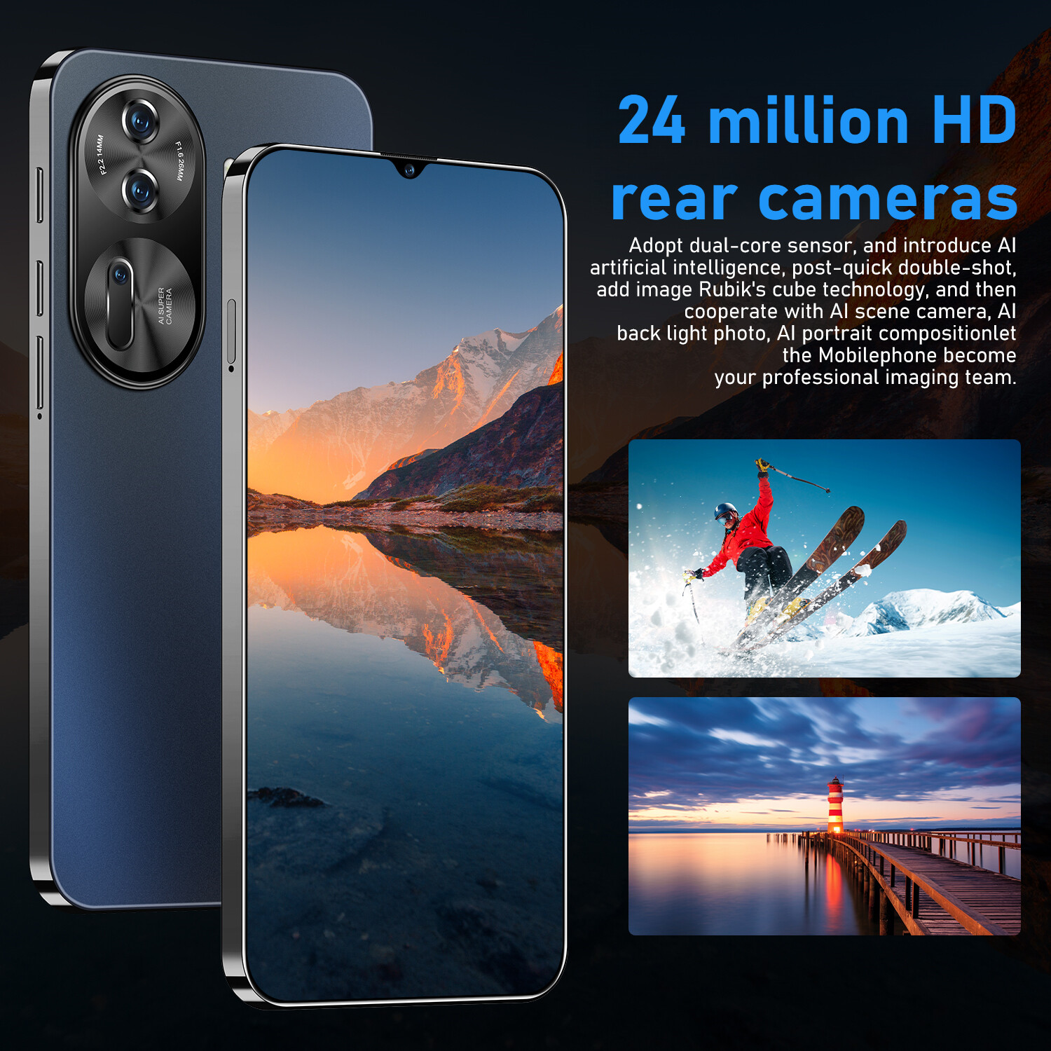 Reno11 Pro Smartphone Android 6.5” Unlocked 4+64GB 5000mAh 12+24MP Dual Camera