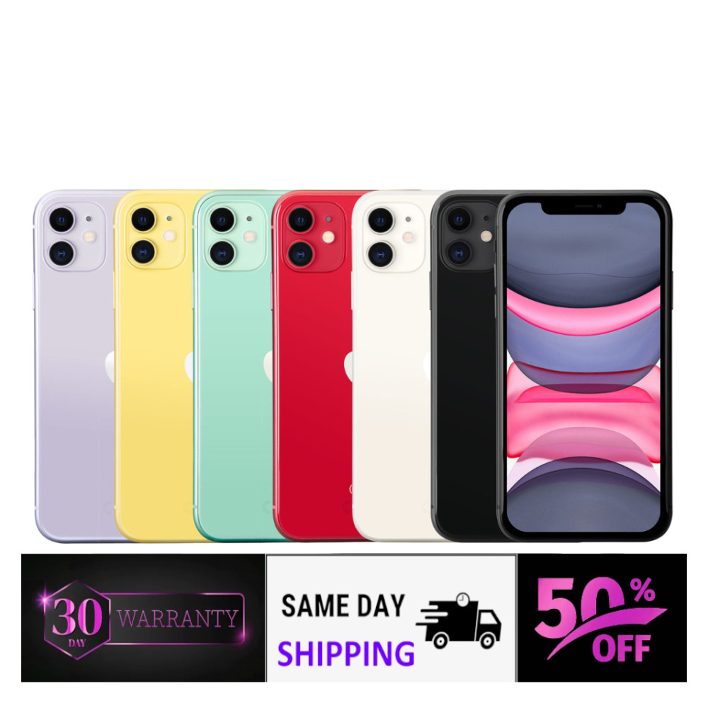 Apple iPhone 11 64GB/128GB – Unlocked – Verizon, T-Mobile – Free Shipping