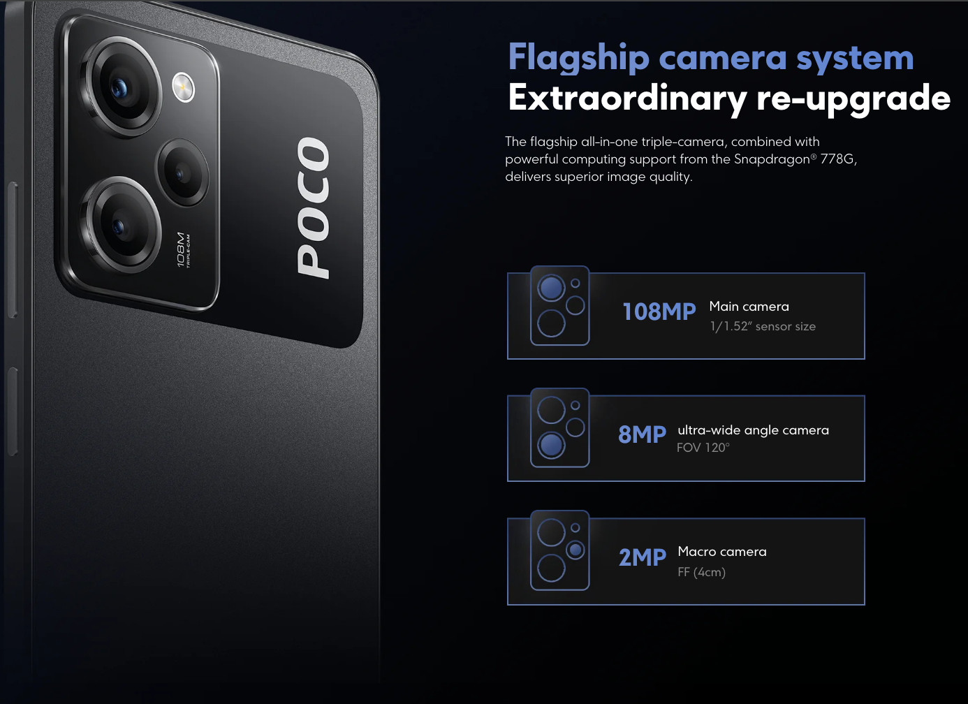 Xiaomi POCO X5 PRO 5G Black – 8GB ram – 256GB – Factory Unlocked