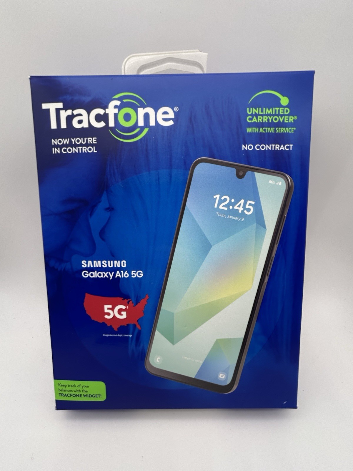 Samsung Galaxy A16 5G 128GB/6.7″ + 1 Year Tracfone Plan 1500 Min/Text/1.5GB Data