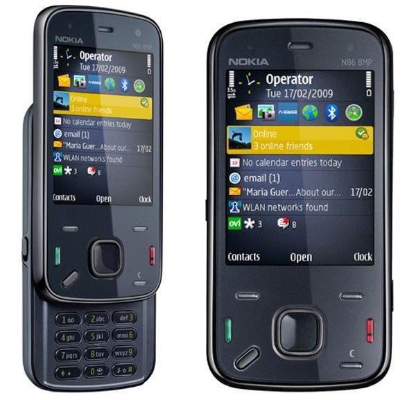 Original Nokia N86 8MP Mobile Phone 3G HSDPA 900 / 2100 WIFI GPS Unlocked