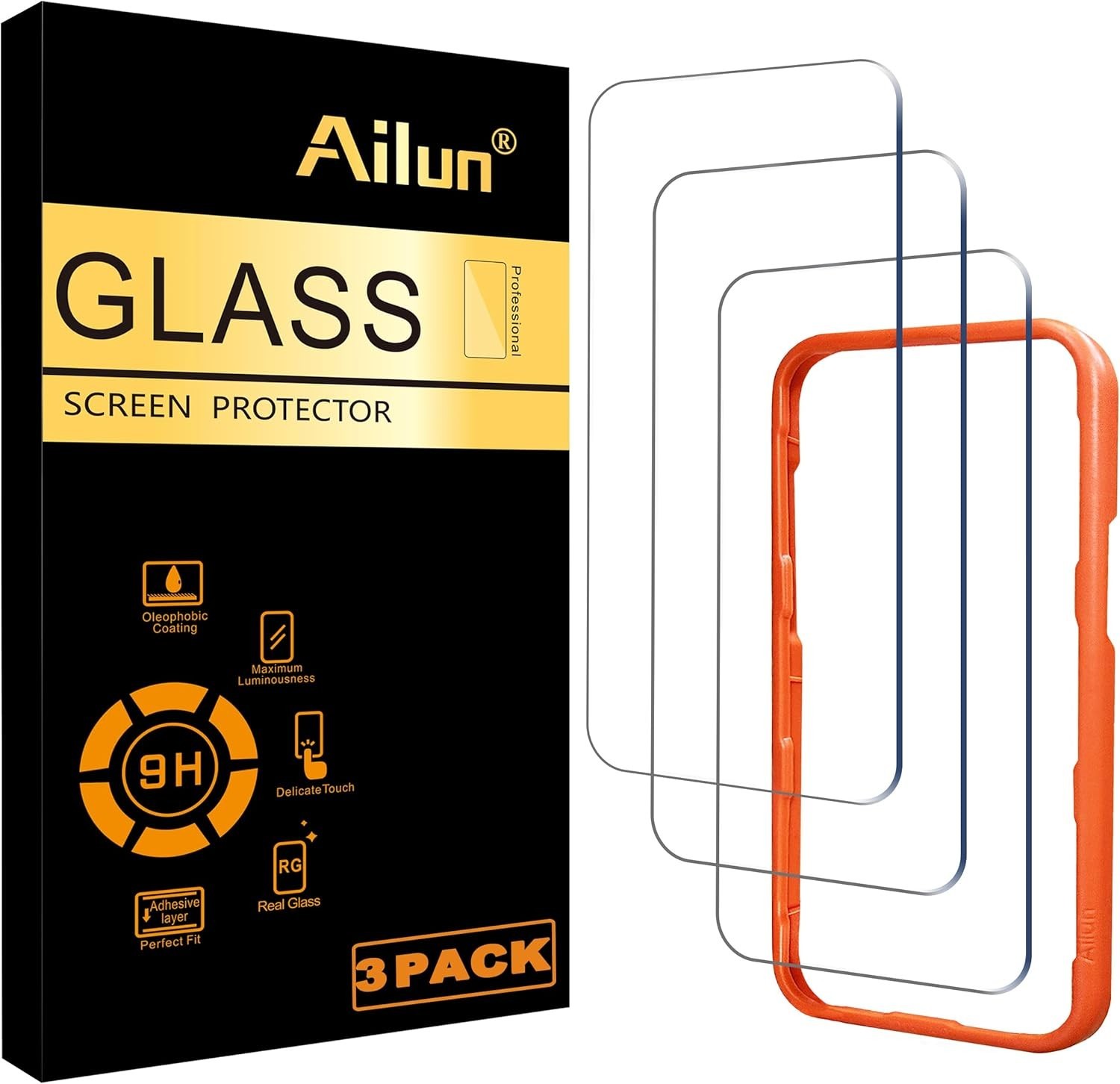 iPhone 16 Pro Max Screen Protector Tempered Glass 6.9in Anti Scratch Bubble Free