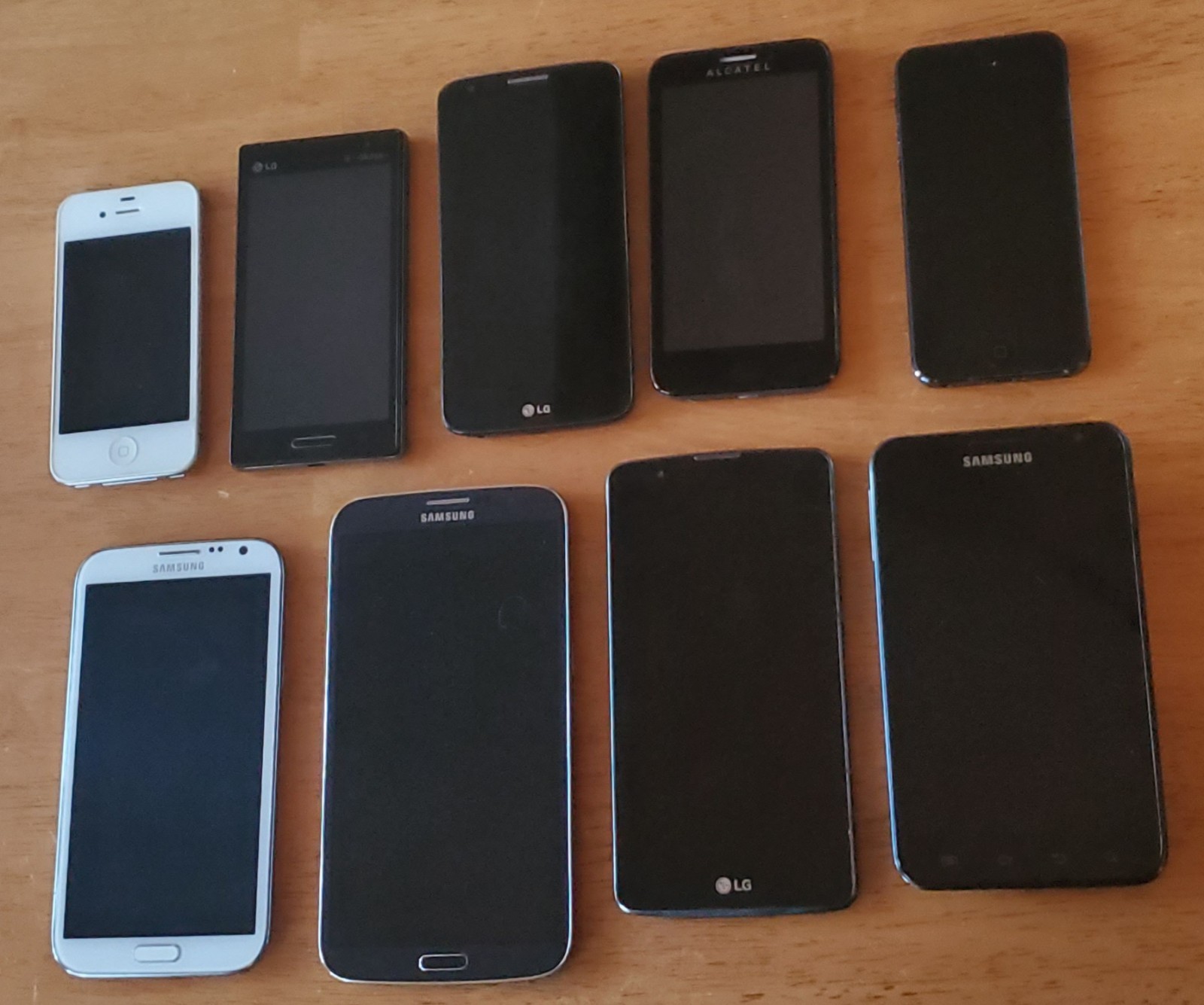 SALE! Lot 9 Samsung Galaxy & iPhones & LG *NO CRACKS Front or Back!! READ