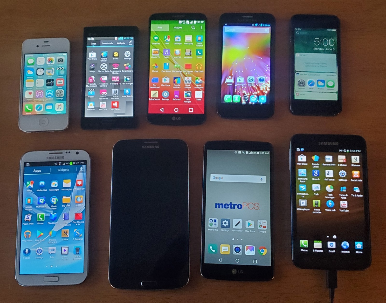 SALE! Lot 9 Samsung Galaxy & iPhones & LG *NO CRACKS Front or Back!! READ