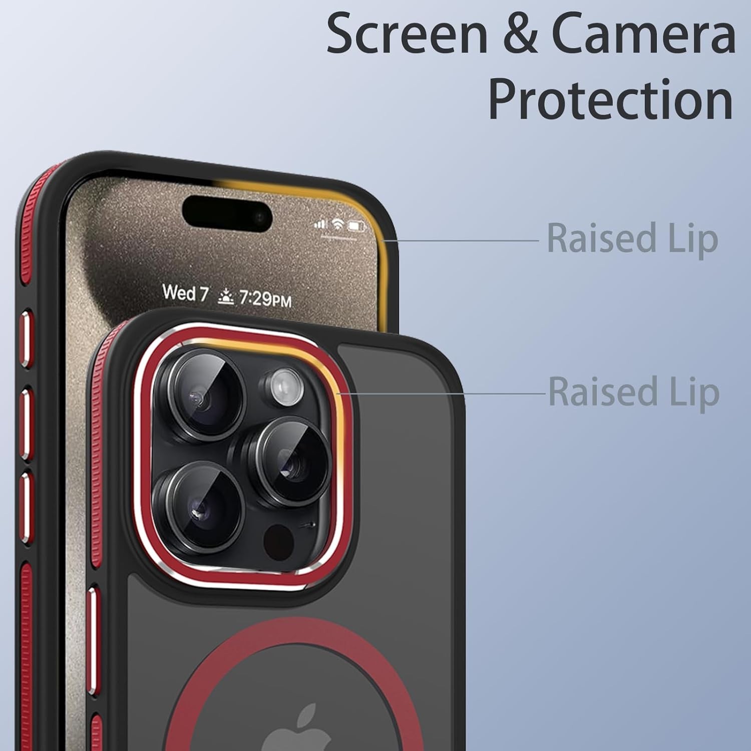iPhone 14 Pro Max Case Translucent Matte Back Slim Magnetic Case for iPhone 14 P