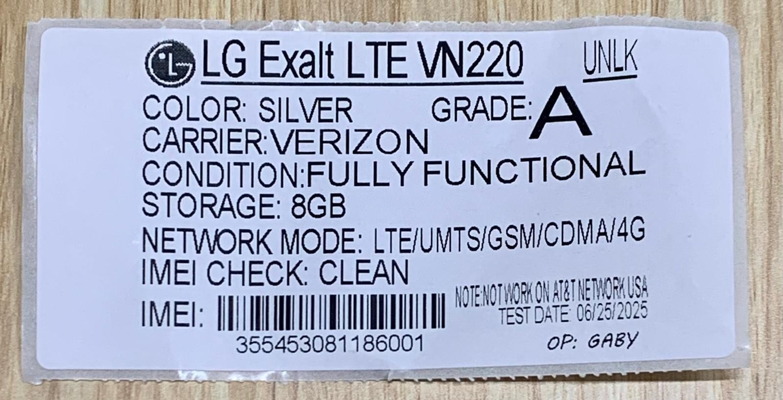 LG EXALT LTE VN220 VERIZON LOCKED EXCELLENT A+ Condition FLIP PHONE