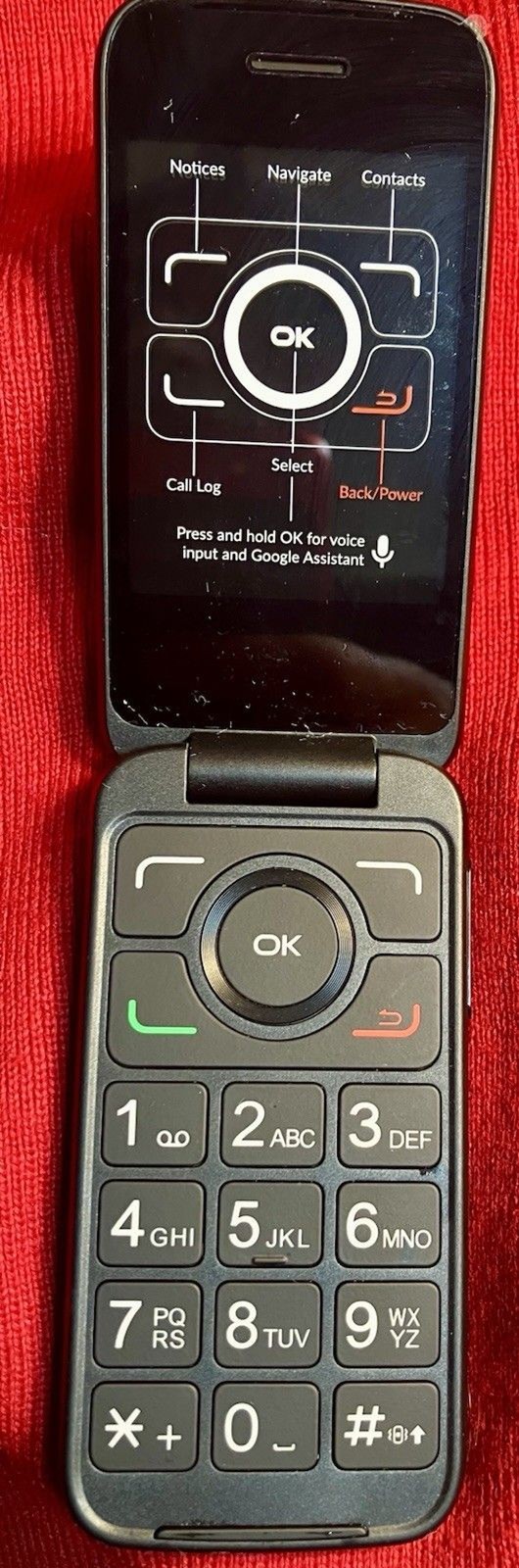 Alcatel MY FLIP 2 A406DL Tracfone LOCKED Prepaid Flip Phone 4GB PHONE ONLY LOOSE