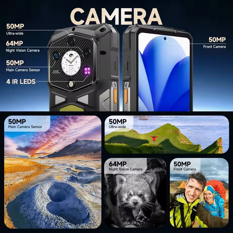 Global Ulefone Armor 29 Ultra 5G Rugged Phone 16GB+1TB Dual Screen 120W 21200mAh