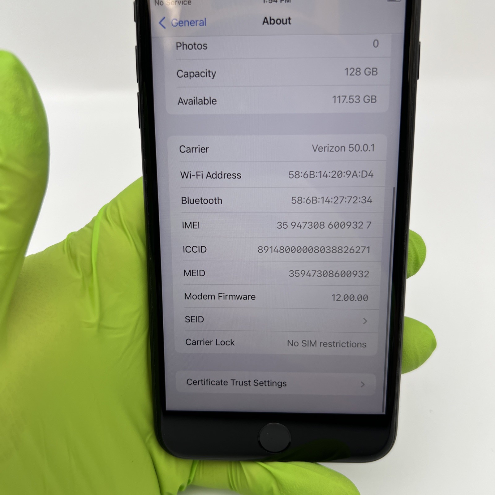 Apple iPhone 7 Plus 128GB Black (Network Unlocked) A1661 BH 88% – Used Condition