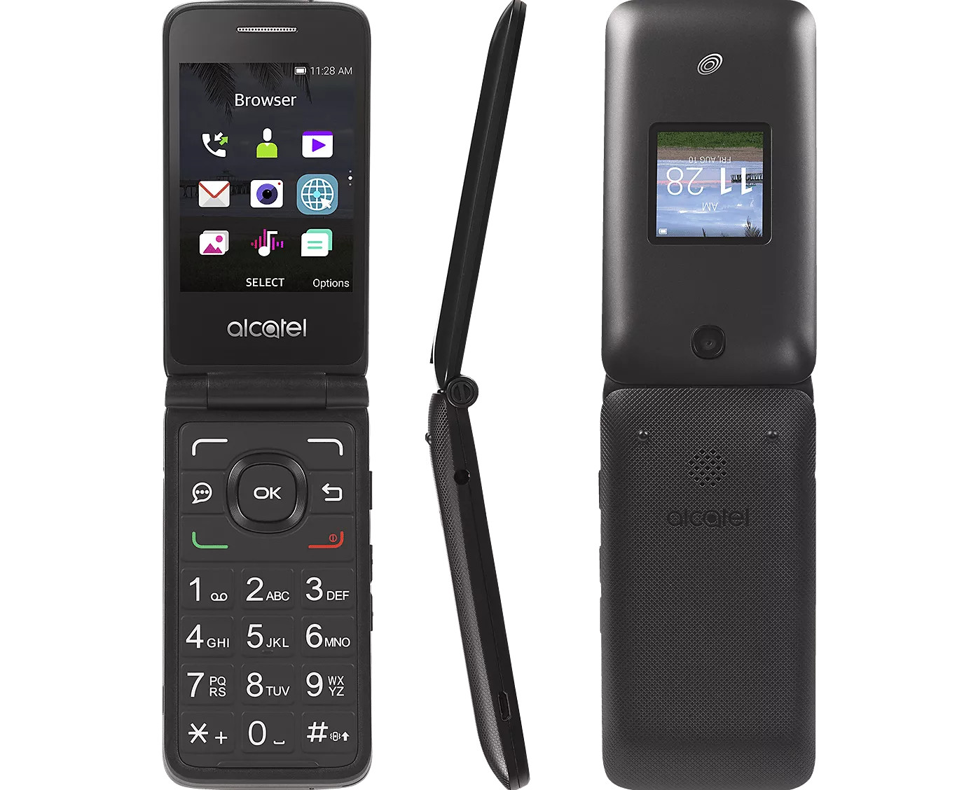 Alcatel MyFlip 4G LTE No-Contract Prepaid Basic Flip Phone for TracFone (A405DL)